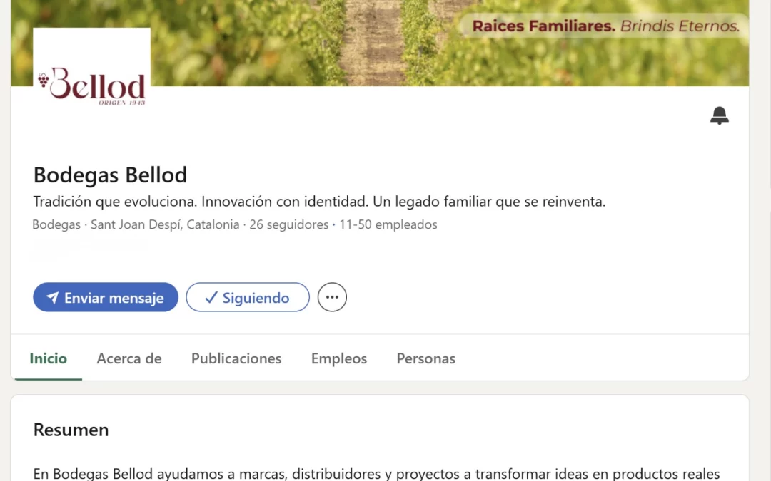 Cellers Bellod ja és a LinkedIn: un pas més en la nostra transformació digital
